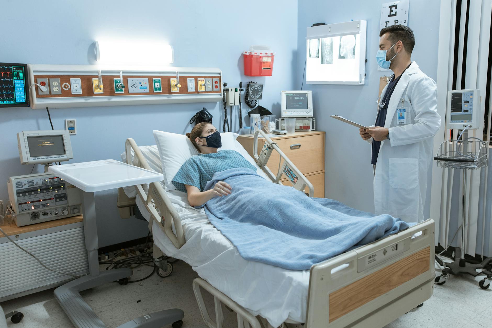 COVID patient recovery - hospital ward